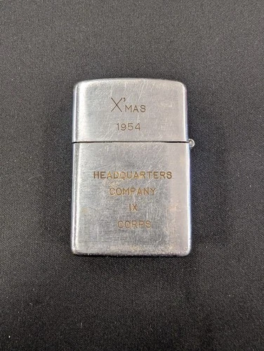 Vtg 1954 Wellington Lighter Headquarters Company IX Corps