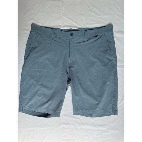Travis Mathew Beck Performance Golf Short Mens 38 Slate Blue Flat Front Stretch