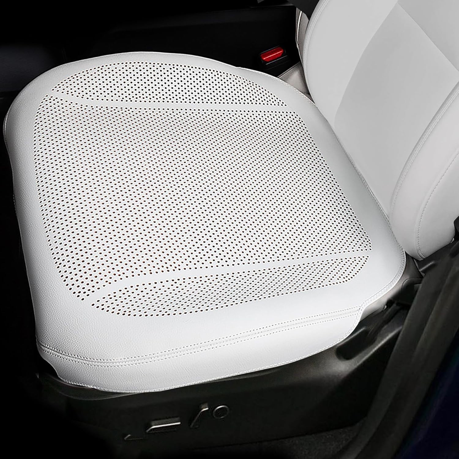 2PCS Nappa Leather Car Front Seat Covers for 2025 2026 Tesla Model Y/3 Highland/