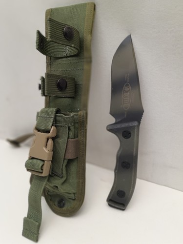 Microtech Currahee Fixed Blade Knife 10/2006 D-2 Steel Black Drop Point 00388