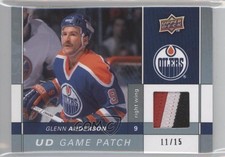 2009 Upper Deck Game Jersey Series 1 11/15 Glenn Anderson #GJ-GA Patch HOF 0c3