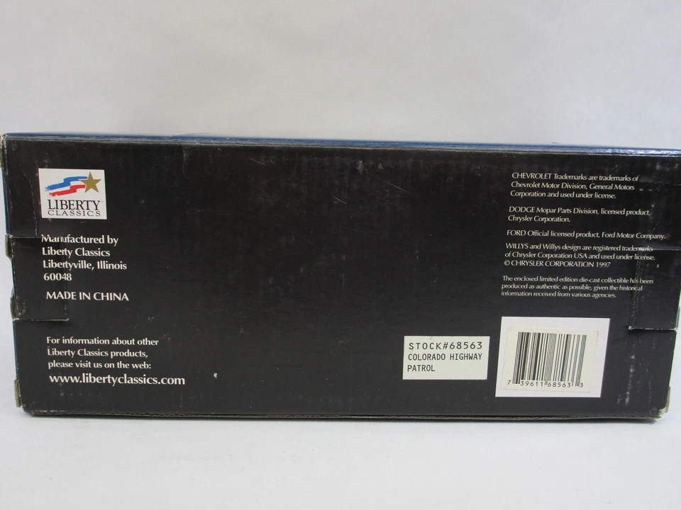 Liberty Classics 1948 Ford Pickup Colorado Highway Patrol 1:24 Diecast Car - Image 3 of 3