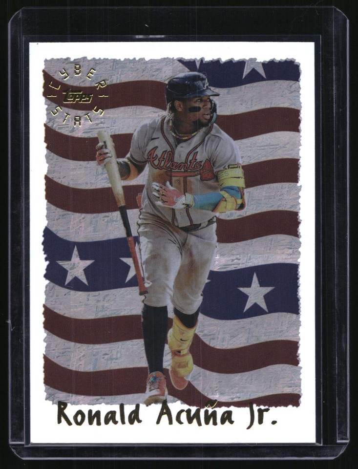 2025 Topps Archives #95C-25 1995 Cyberstats Ronald Acuna Jr. 2025 Topps Archives #95C-25 1995 Cyberstats Ronald Acuna Jr.