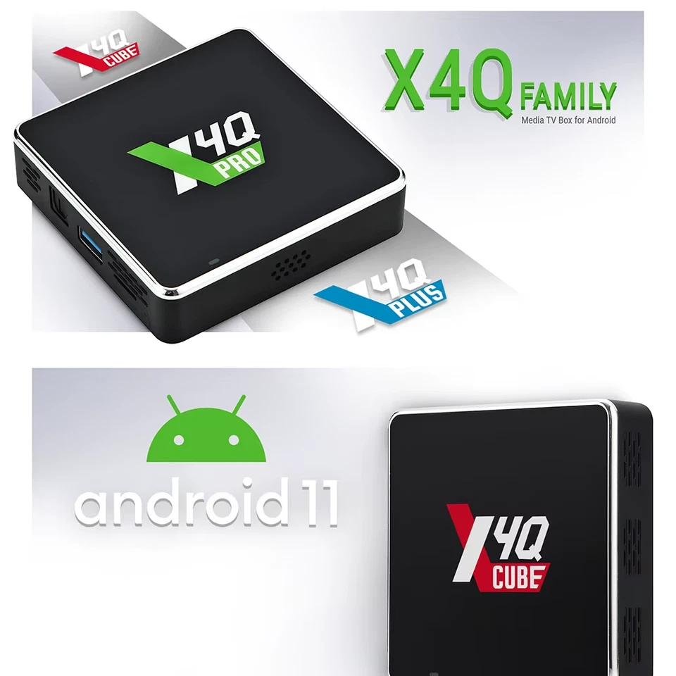 X4Q Pro X4Q Extra Smart Set Top Box Android 11 X4Q Cube Plus 4GB 64GB Amlogic S9 - Image 2 of 4