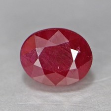 0.63 CTS NATURAL RUBY OVAL SHAPE LOOSE GEMSTONE FROM BURMA