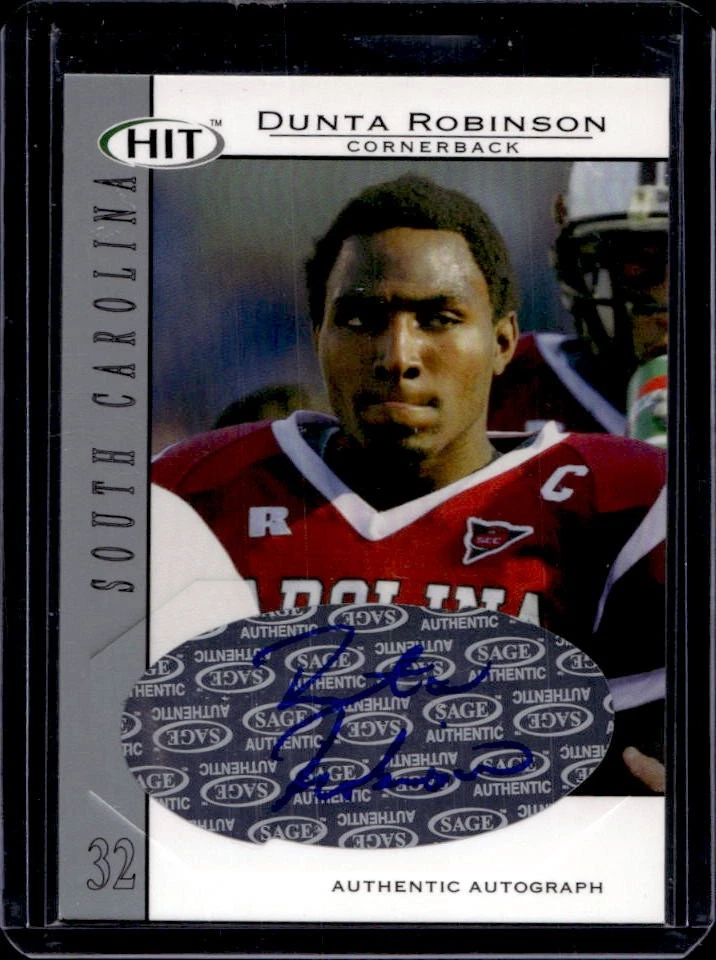 Dunta Robinson SA-GE Hit Autographs #A32 Silver