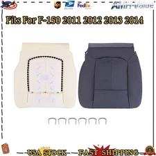 For FORD F-150 2011-2014 DRIVER BOTTOM SEAT COVER STEEL GRAY & Foam Cushion