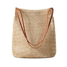 Straw Beach Bags for Women, Tote Handbag Shoulder Bag for Women, Beach Straw ...