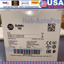 ALLEN BRADLEY. 100-C12D10 CONTACTOR 110/120V50/60HZ US Free Tax