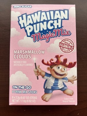 2 Marshmallow Clouds Hawaiian Punch Drink Mix Zero Sugar Singles Go