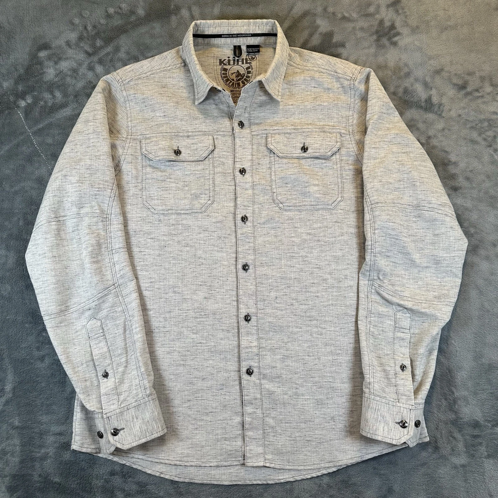 Kuhl Mountain Shirt Mens M Gray Button Up Long Sleeve Linen Blend Outdoor Hiking
Opens in a new wind