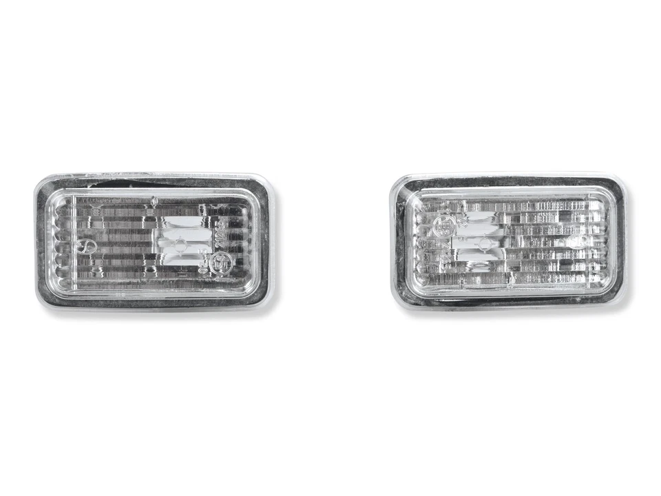 2x Side Indicators for Porsche 911 G 964 993 924 944 968 Clear + Bulbs Orange - Image 3 of 4