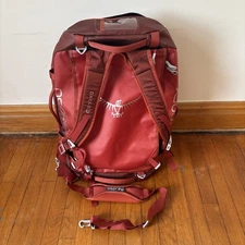 Osprey 65L Transporter Duffle Backpack Weather Resistant Hike/Travel Bag Orange