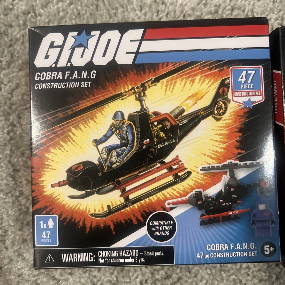 G.I. Joe Construction Cobra Fang & Cobra Ferret Lot of 2 New Sealed - Image 2 of 4