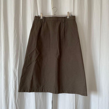 MARGARET HOWELL Cotton Skirt Khaki Brown Size M Japan
