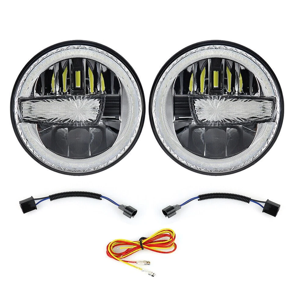 für VW Golf I II MK2 luce giornaliera Paar 7 Zoll LED Scheinwerfer Plug&Play E24 - Bild 4 von 4