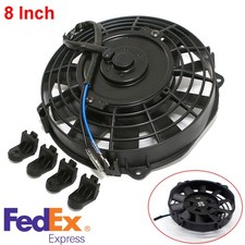 8" 12V Car Engine Cooling Fan For Radiator A/C System Transmission Intercooler