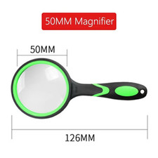 10X Magnifying Glass for Kids Seniors Handheld Reading Magnifier 50Mm Magnifying