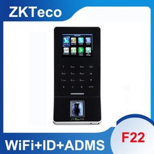 ZKteco F22 Wifi ID ADMS Fingerprint Access Control Time Attendance System New