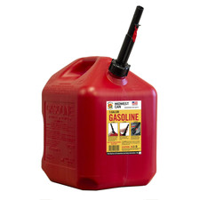 Midwest Can Company, 5 Gallon Capacity Gas Can with Flame Mitigation Device, Red