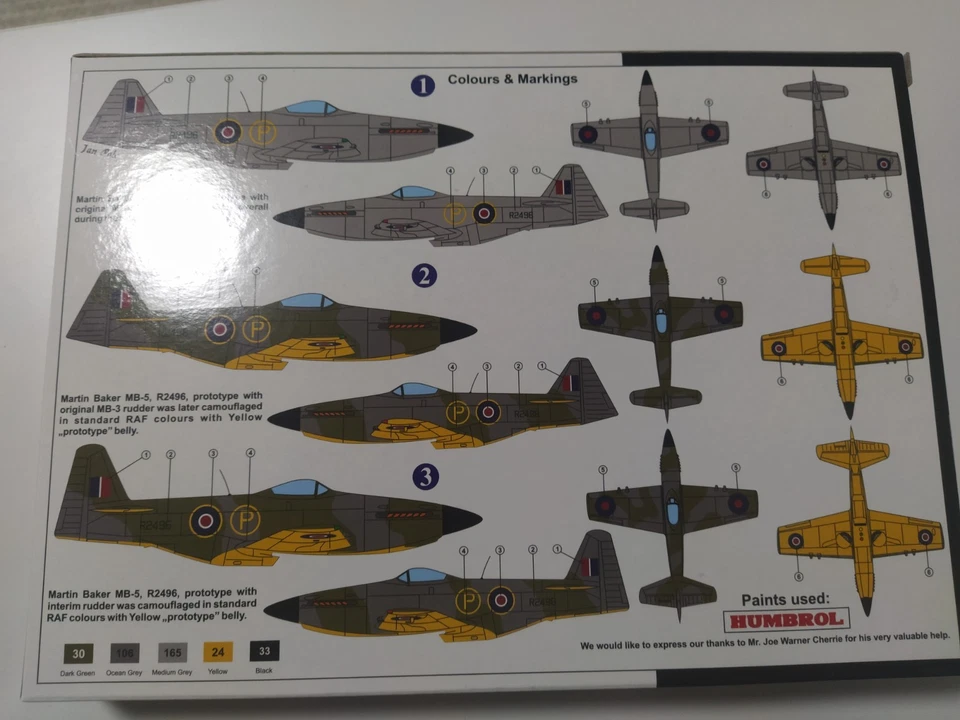 Martin-Baker M.B.5 'British Prototype' 1 ,1:72-Kovozavody Prostejov(S.TRACCIATA) - Immagine 2 di 4