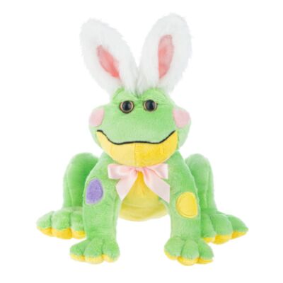 Ganz E5 Easter Kids Baby Frabbit Frog 11'' Plush Toy  - Cream HE10555