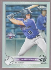 2022 Topps Pro Debut Chrome Refractor #46 Hunter Goodman (Rockies)/99