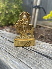 KRISHNA KANHA GOPAL SUPREME GOD LORD  ANTIQUE METAL MINI STATUE HINDU GOD IDOL 