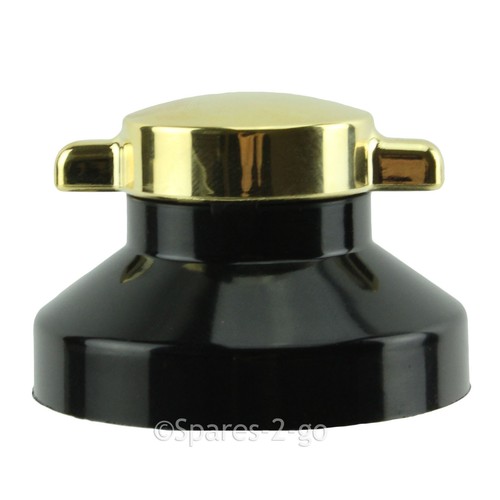 STOVES Oven Knob Gas Cooker Hob Grill Flame Control Switch Dial Black Gold x 5 - Picture 2 of 3