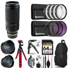 Tamron 70-300mm f/4.5-6.3 Di III RXD Lens Z 3 lens Tripod Backpack -64GB
