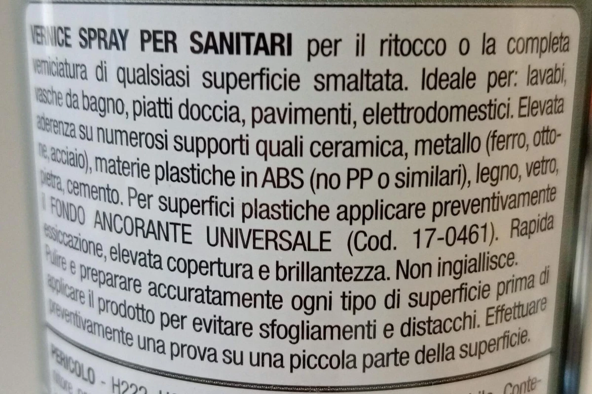 ESMALTE EN AEROSOL SANITARIO Y CERÁMICA BLANCO 400 ML TEKNICA LAVABOS BAÑERAS DUCHAS