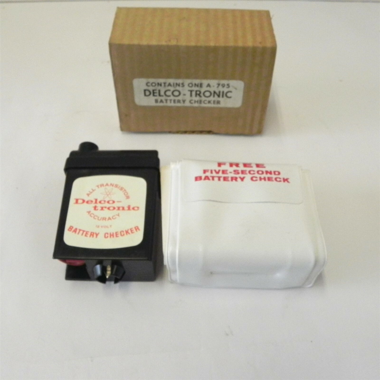 1960-70's GM NOS DELCO TRONIC ACCESSORY BATTERY CHECKER #A-795 GREAT CONDITION