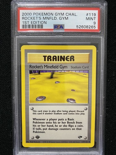 Rocket's Minefield Gym (1st Edition) graded PSA 9 for sale on eBay