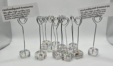 Table Number Holders Clear Base/Heart 14PCS - Holders Table Centerpieces