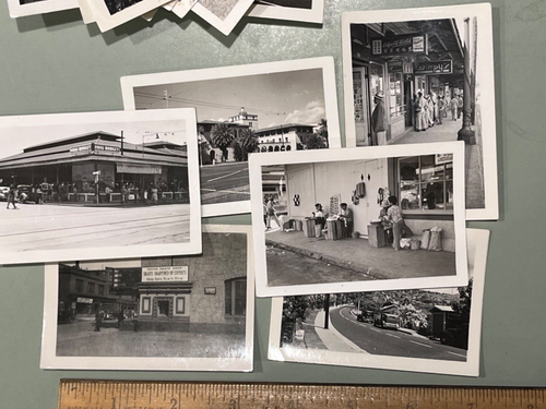 WWII Honolulu Oahu Hawaii photographs 80 street scenes stores people US Navy - Picture 3 of 9