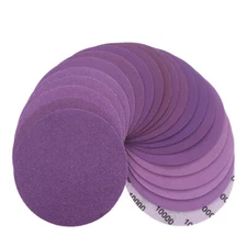 3"/4" Wet ＆ Dry Sanding Discs 75/100mm Sandpaper Hook and Loop Pad 60-10000 Grit