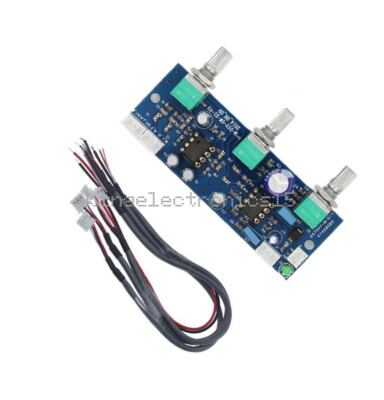 DC 12V-24V Low-pass Filter NE5532 Subwoofer 2.1CH/Pre-Amplifier Preamp Board W