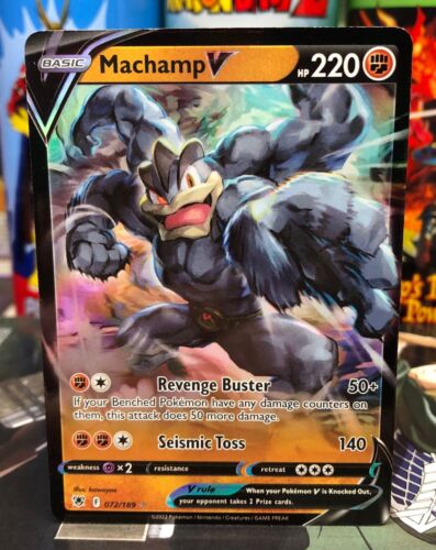 Machamp V 72/189 Astral Radiance Ultra Rare Pokémon Card - Afbeelding 1 van 2