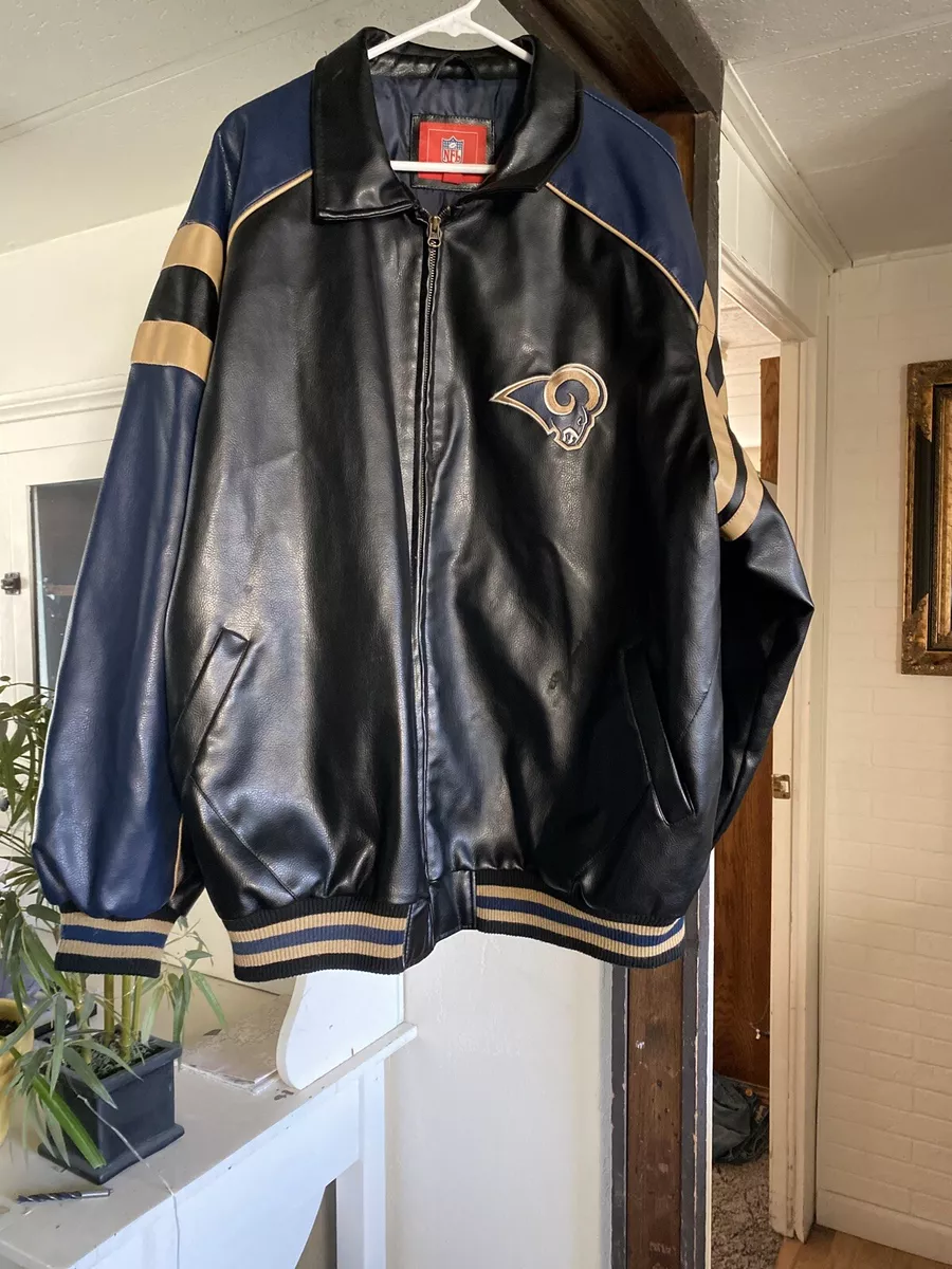 st louis rams leather jacket