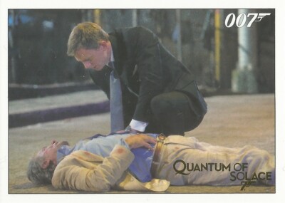 James Bond Archives 2015 - #054 Quantum of Solace Gold Parallel Card #040/125
