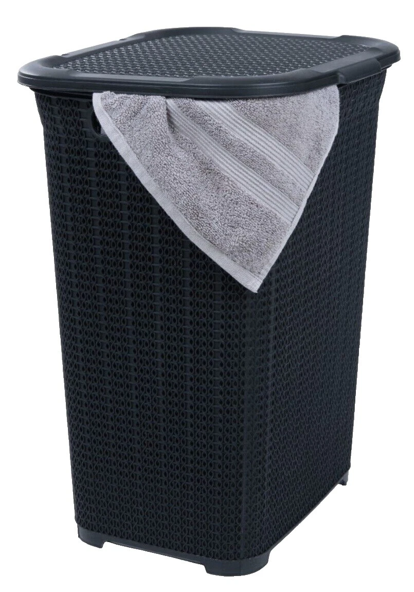 Carros y cestas de lavandería de plástico blanco