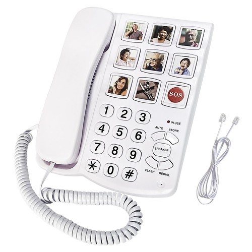 Landline Phone Big Button Phone for Seniors Telephone Can