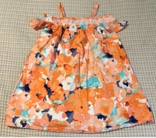 Janie and Jack Field of Flowers Cold Shoulder Dress Girls Size 7