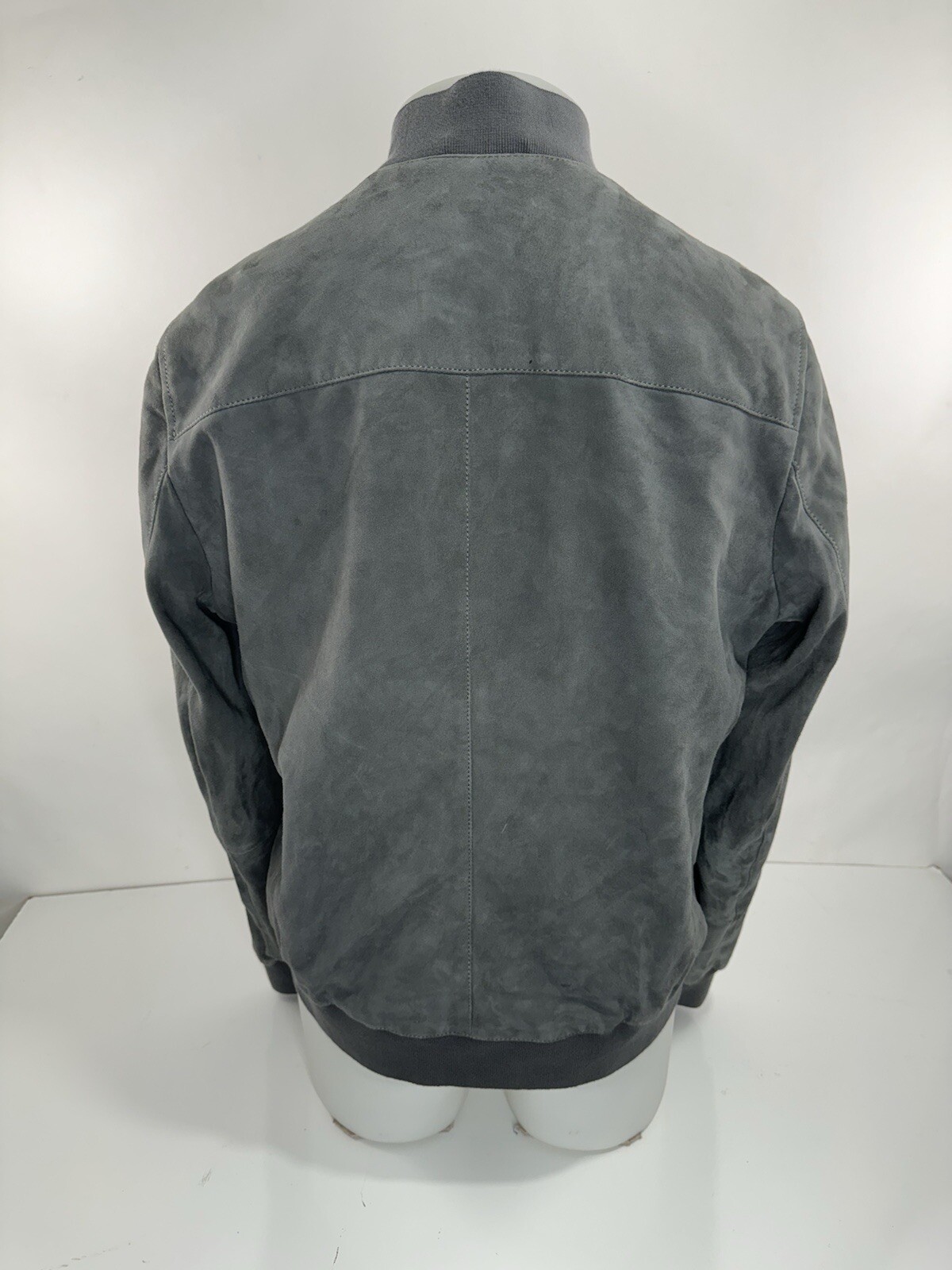 ALL SAINTS - SUEDE LEATHER Kemble Bomber Mens L / XL Jacket - EXCELLENT image 2