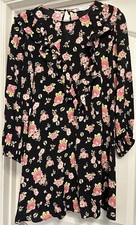 Zara Ruffle Floral Print Dress L