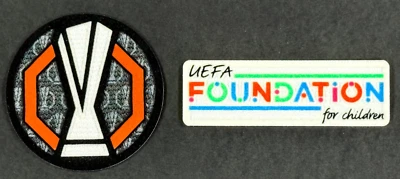 2024 2025 OFFICIAL SPORTING ID UEFA EUROPA LEAGUE & FOUNDATION SLEEVE PATCH SET