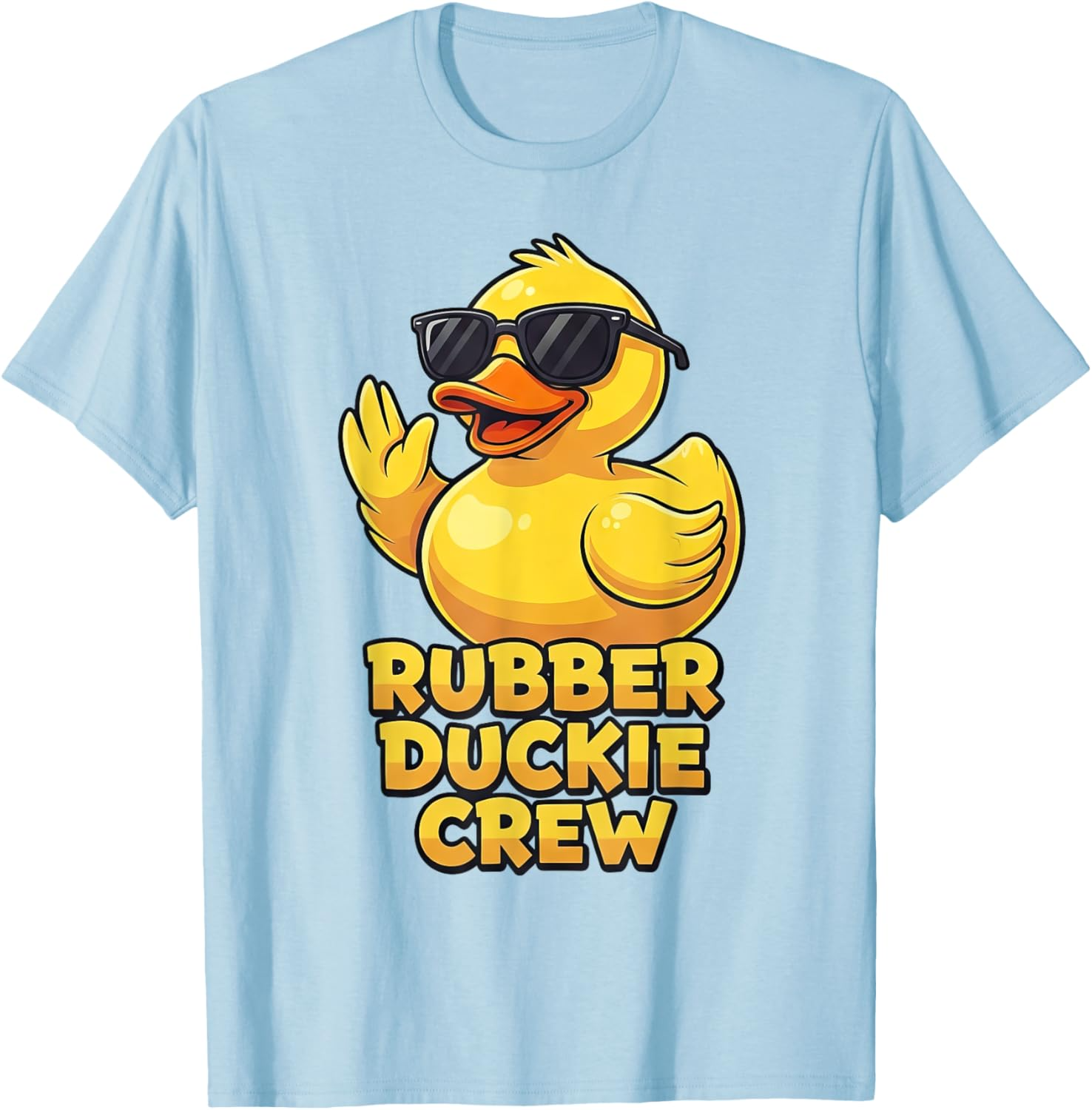 Rubber Duckie Crew Matching Funny Duck Graphic Tee for Kids and Adults