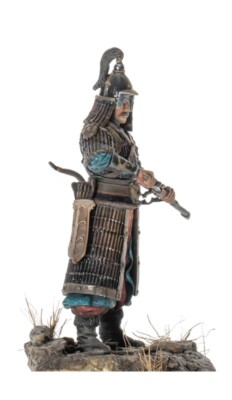 Prévente soldat jouet peint noble guerrier mongol 1:32 | niveau art
