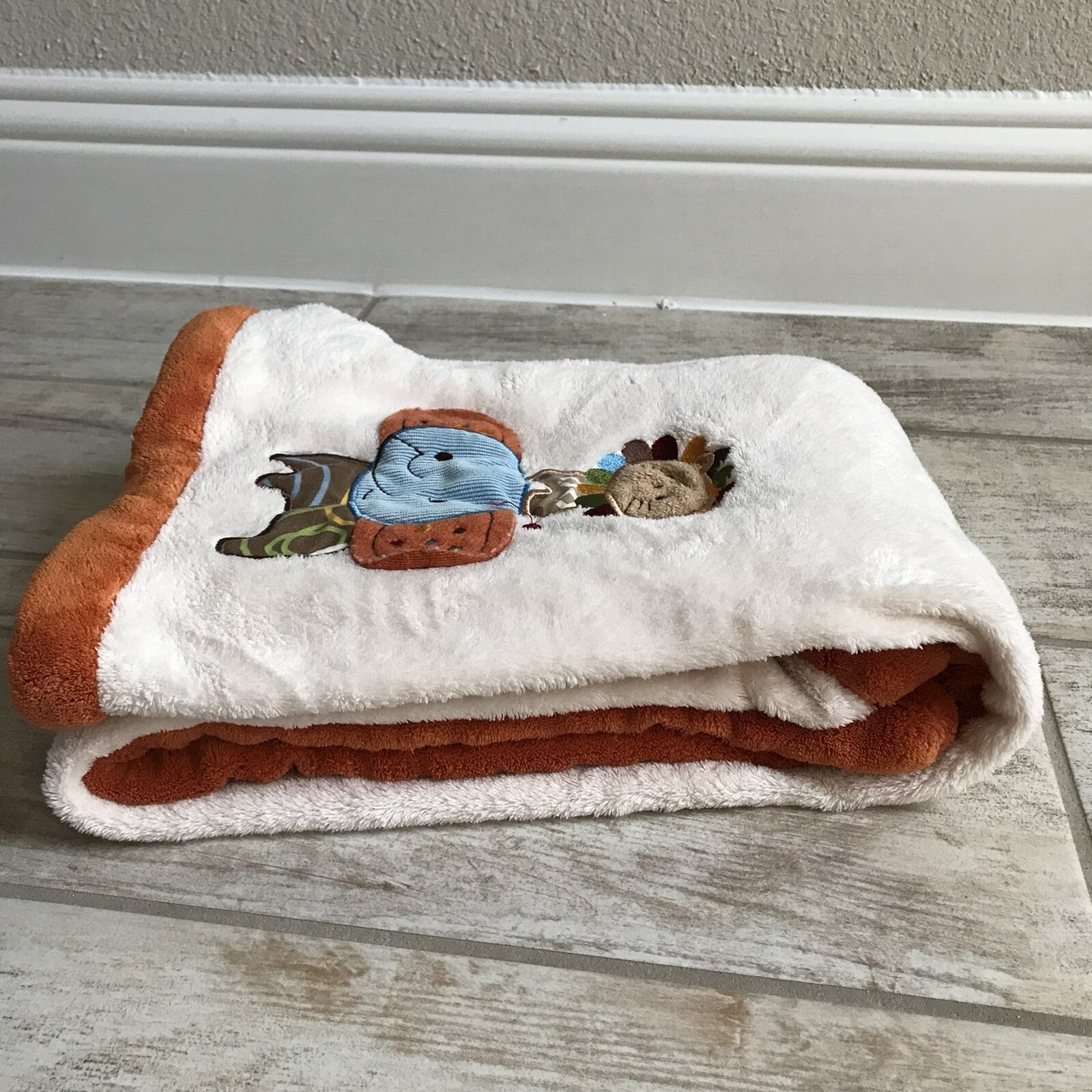Kidsline Safari Jungle Zoo Lion Elephant Plush Soft Baby Blanket Lovey