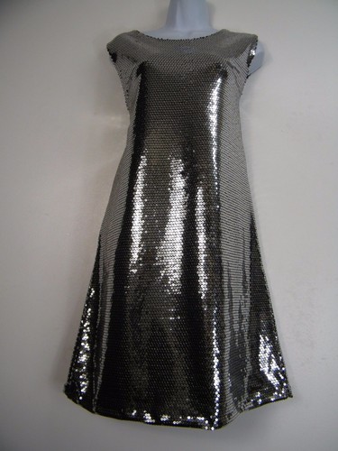 Maravilloso Talla Grande Mangas 100% Poliéster con Lentejuelas Fiesta Vestido 2 - Picture 7 of 16